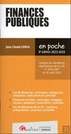 Bertrand.pt - Finances Publiques, 9eme Edition - A Jour De La Loi Organique Relative A La Modernisation De La Gest