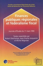 Finances Publiques Régionales Et Fédéralisme Fiscal