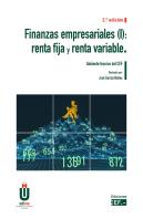 Finanzas Empresariales I: Renta Fija Y Renta Variable (2ª Edicion