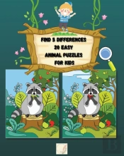 Find 5 Differences  20 Easy Animal Puzzles  For Kids