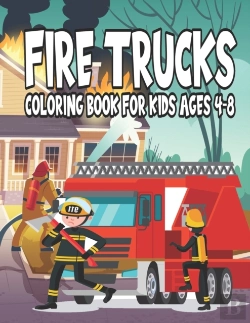 Bertrand.pt - Fire Trucks Coloring Book For Kids Ages 4-8