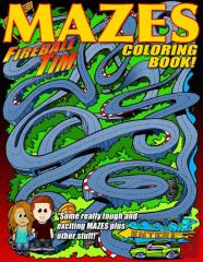 Fireball Tim Mazes Coloring Book