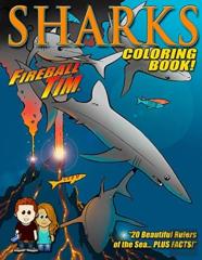 Fireball Tim Sharks Coloring Book
