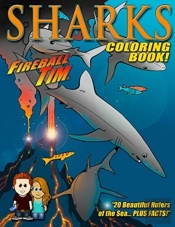 Fireball Tim Sharks Coloring Book