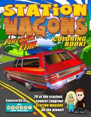 Fireball Tim Station Wagons Coloring Book