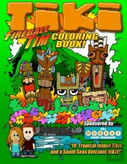 Fireball Tim Tiki Coloring Book