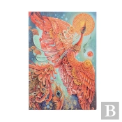 Firebird (Birds Of Happiness) Midi Lined Hardback Journal (Elastic Band Closure)