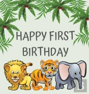 First Birthday Guest Book (Hardcover)