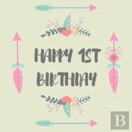 First Birthday Guest Book (Hardcover)