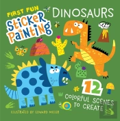 First Fun Sticker Painting: Dinosaurs