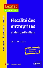Fiscalite Des Entreprises Et Des Particuliers 2016