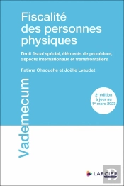 Fiscalite Des Personnes Physiques - Droit Fiscal Special, Elements De Procedure, Aspects Internation