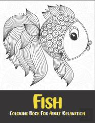 Fish Coloring Book For Adult Relaxation