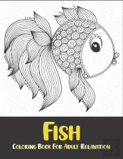 Fish Coloring Book For Adult Relaxation