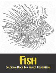 Fish Coloring Book For Adult Relaxation