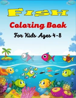 Bertrand.pt - Fish Coloring Book For Kids Ages 4-8