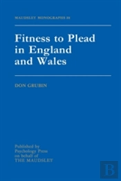 Fitness To Plead In England And Wales