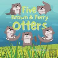 Five Brown And Furry Otters