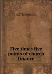 Five Times Five Points Of Church Finance