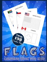 Flags Coloring Book For Kids Total 198 Countries Flags