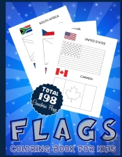Flags Coloring Book For Kids Total 198 Countries Flags