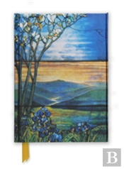 Flame Tree Notebook (Tiffany Leaded Landscape With Magnolia Tree)