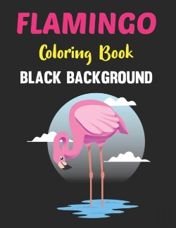 Bertrand.pt - Flamingo Coloring Book Black Background