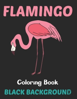 Bertrand.pt - Flamingo Coloring Book Black Background