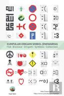 Flat Bicolour Origami Symbols Collection