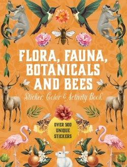 Bertrand.pt - Flora, Fauna, Botanicals, And Bees Sticker, Color & Activity Book