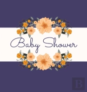 Floral Baby Shower Guest Book (Hardcover)