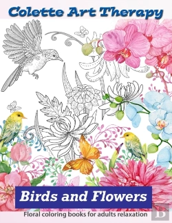 Bertrand.pt - Floral Coloring Books For Adults Relaxation Birds And Flowers