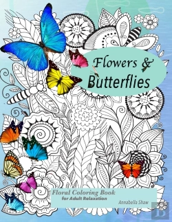 Bertrand.pt - Floral Coloring Books For Adults Relaxation Butterflies And Flowers
