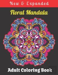 Floral Mandala Adult Coloring Book