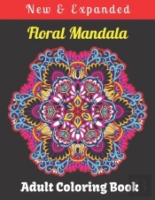 Floral Mandala Adult Coloring Book