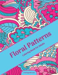 Floral Patterns Coloring Book For Adults