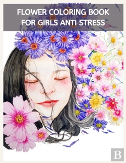 Bertrand.pt - Flower Coloring Book For Girls Anti Stress