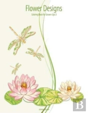 Flower Designs Coloring Book For Grown-U