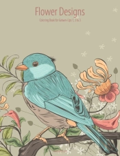 Flower Designs Coloring Book For Grown-Ups 1, 2 & 3