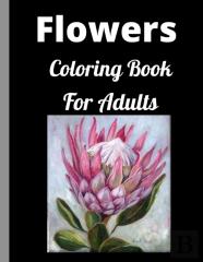 Flowers Adult Coloring Book