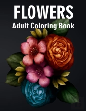 Flowers Adult Coloring Book