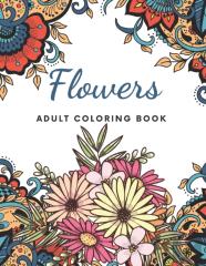 Flowers Adult Coloring Book
