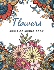 Flowers Adult Coloring Book
