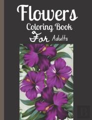 Flowers Adult Coloring Book