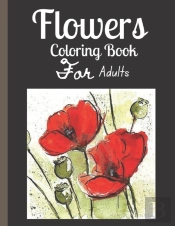 Flowers Adult Coloring Book