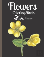 Flowers Adult Coloring Book