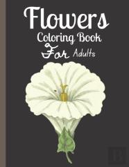 Flowers Adult Coloring Book