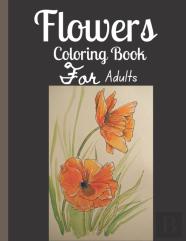 Flowers Adult Coloring Book