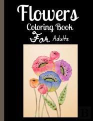Flowers Adult Coloring Book