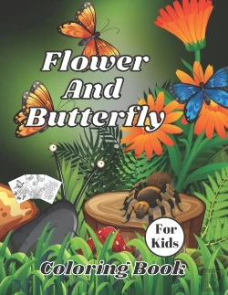 Bertrand.pt - Flowers And Butterfly Coloring Book For Kids